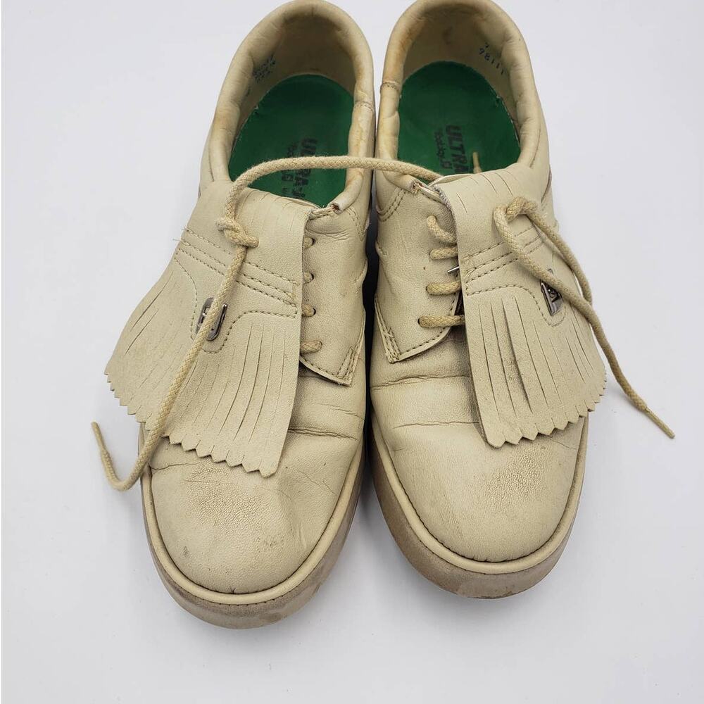 Ultra-Joy by Foot-Joy White Golf Shoes Lace Up Size 7D